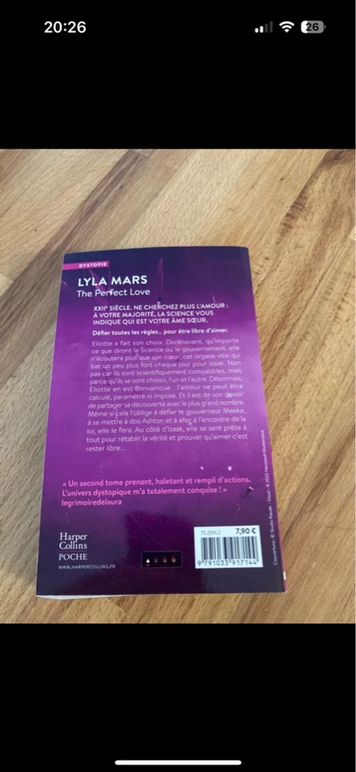 Livre The Perfect Love de Lyla Mars - photo numéro 2