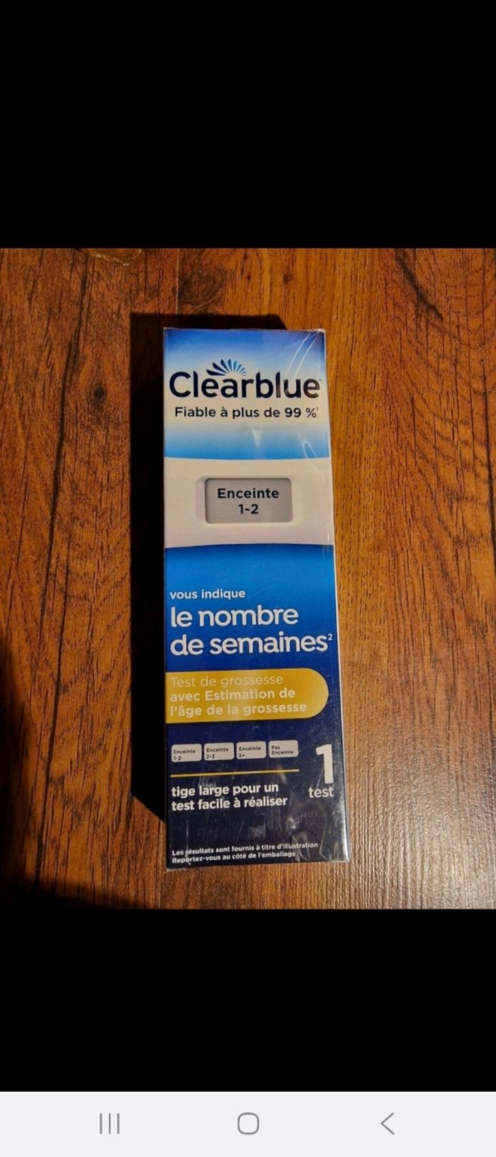 Test de grossesse Clearblue digitale nombre de semaines