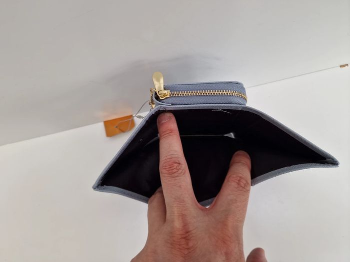 Portefeuille Muiikola Cuir Synthétique Bleu Ciel Doré - photo numéro 6