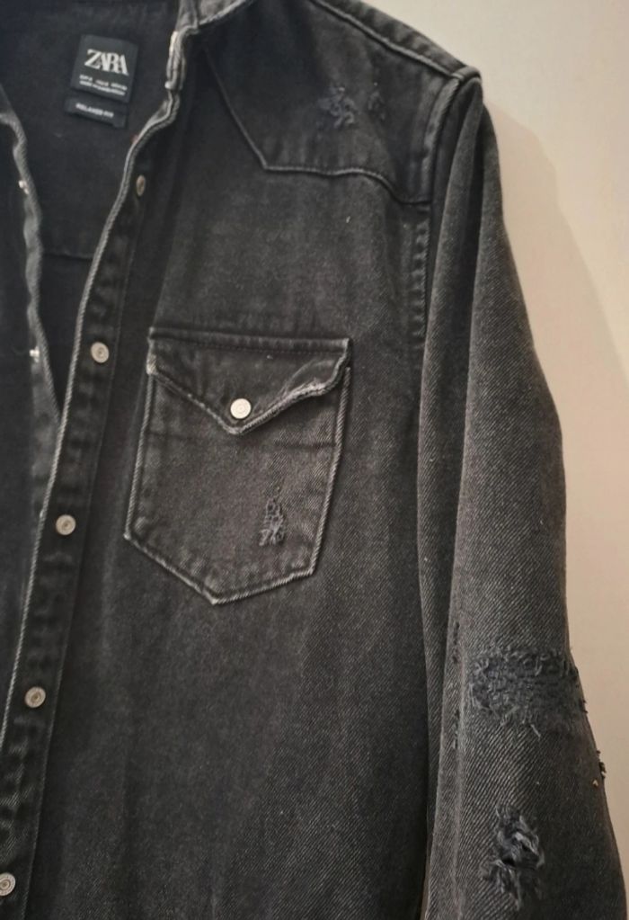 Surchemise / chemise en jean - photo numéro 3