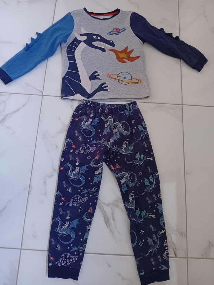 Pyjama chaud dragon chevalier phosphorecent