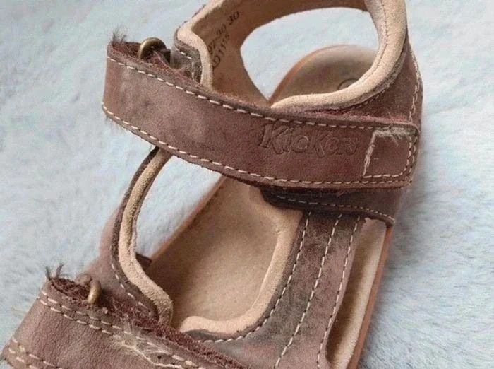 Sandales Kickers Platino marron clair pointure 30 - photo numéro 5