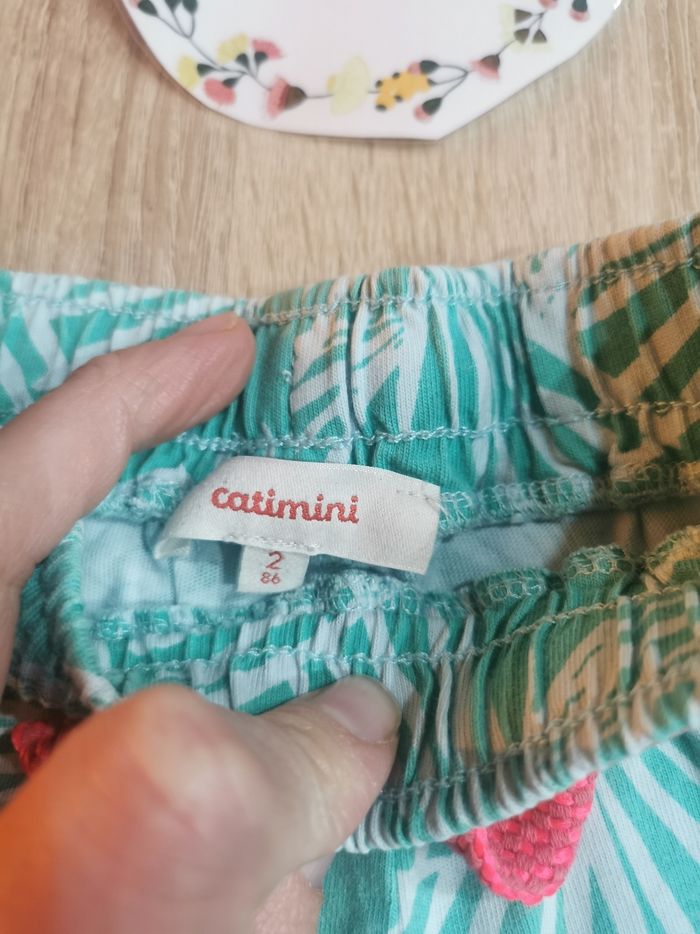 Short d'été en coton fille 2ans catimini tbe - photo numéro 2