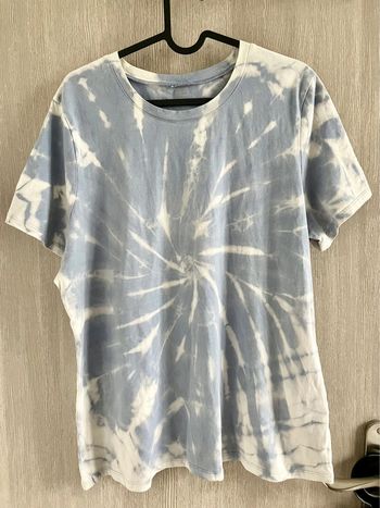 Tee-shirt psychédélique upcycling tie and dye manches courtes