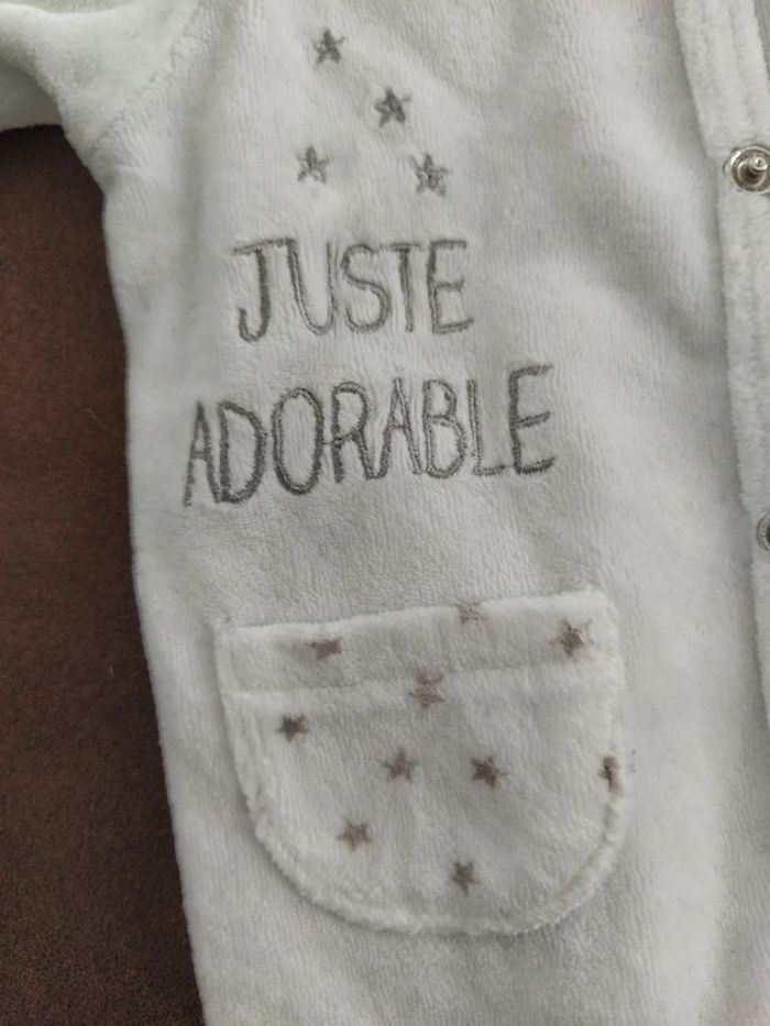 Pyjama velours blanc - photo numéro 2