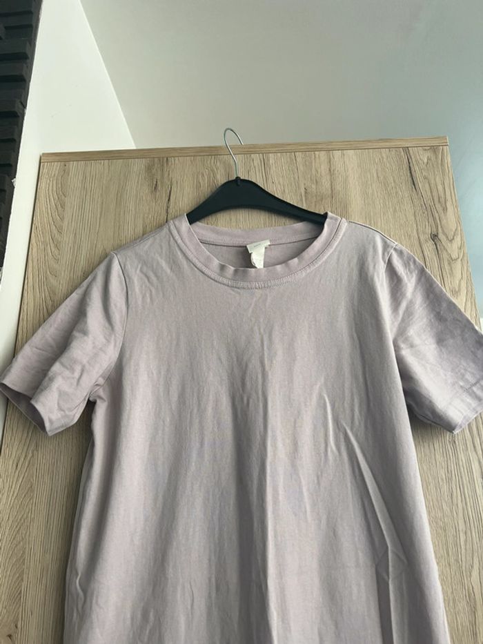 Robe t shirt violet pastel - photo numéro 2