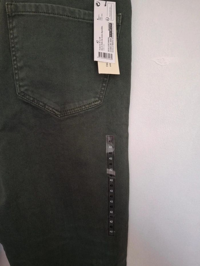 Pantalon jeans vert foncé monoprix homme neuf taille L 40 - photo numéro 8