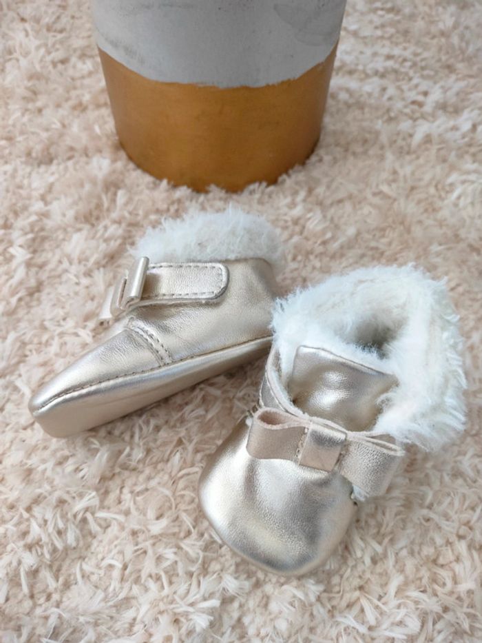 Chaussons fourrés Or