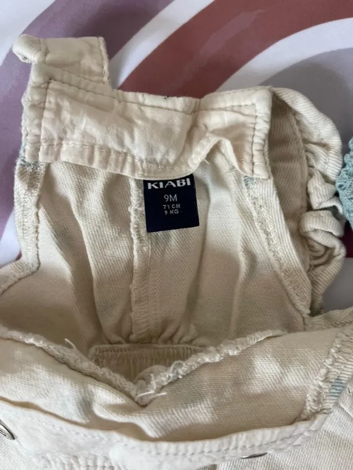 Ensemble bébé fille Kiabi – Salopette 9 mois + Veste 6 mois - photo numéro 4