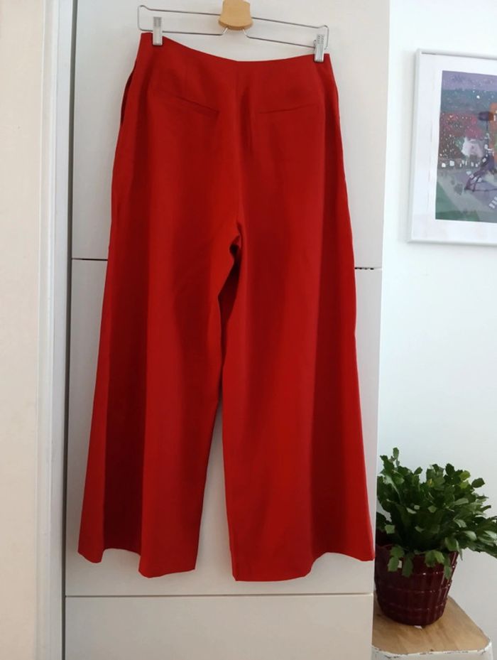 Pantalon souple jambes larges longueur 3/4 Nina Kalio taille 38 - photo numéro 6