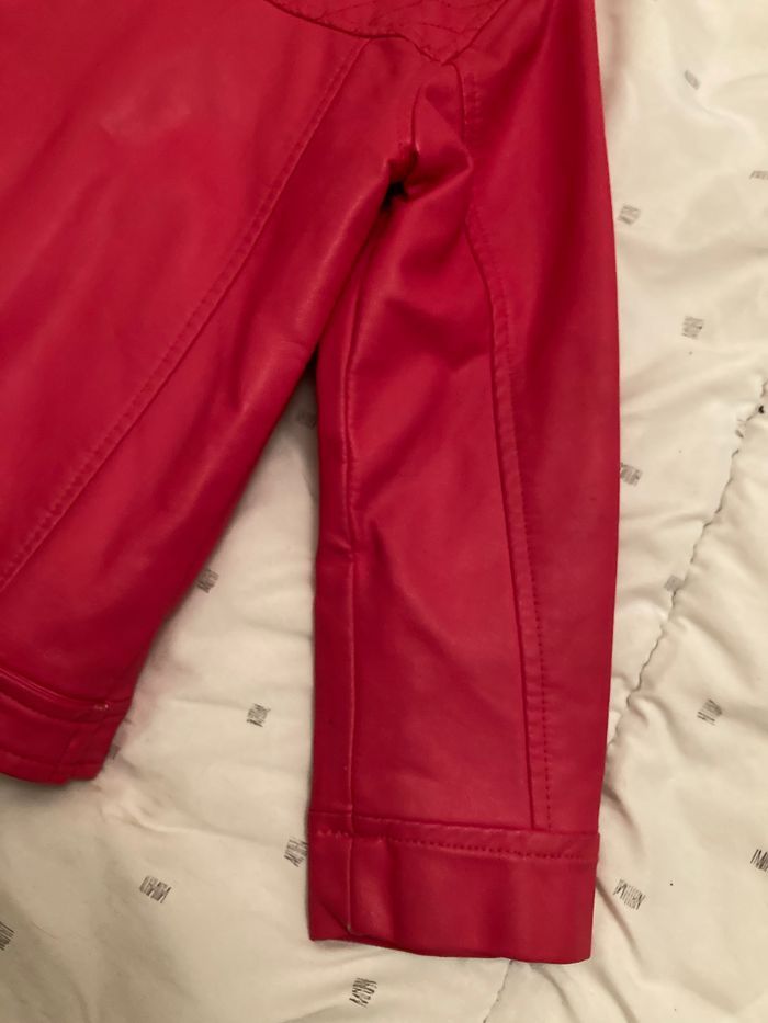 Veste similicuir fushia - photo numéro 6