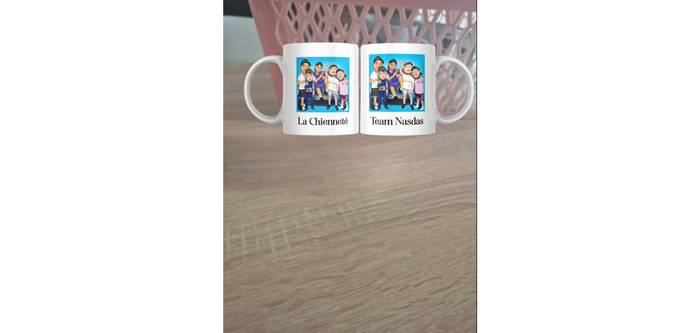 Mug Design Caricature De La Team Nasdas La Chienneté - photo numéro 2