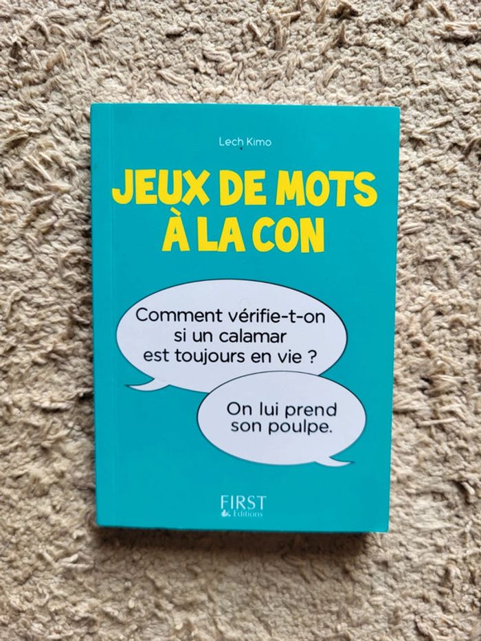 Lot de 2 petits livres d'humour : Jeux de mots à la con de Lech Kimo - photo numéro 2