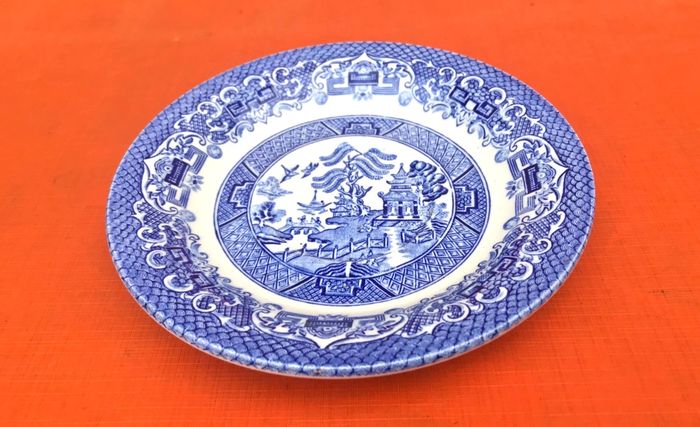 Années 1960 Tasse / Soucoupe  Céramique émaillée décor Japonisant  " Blue Willow " - photo numéro 7