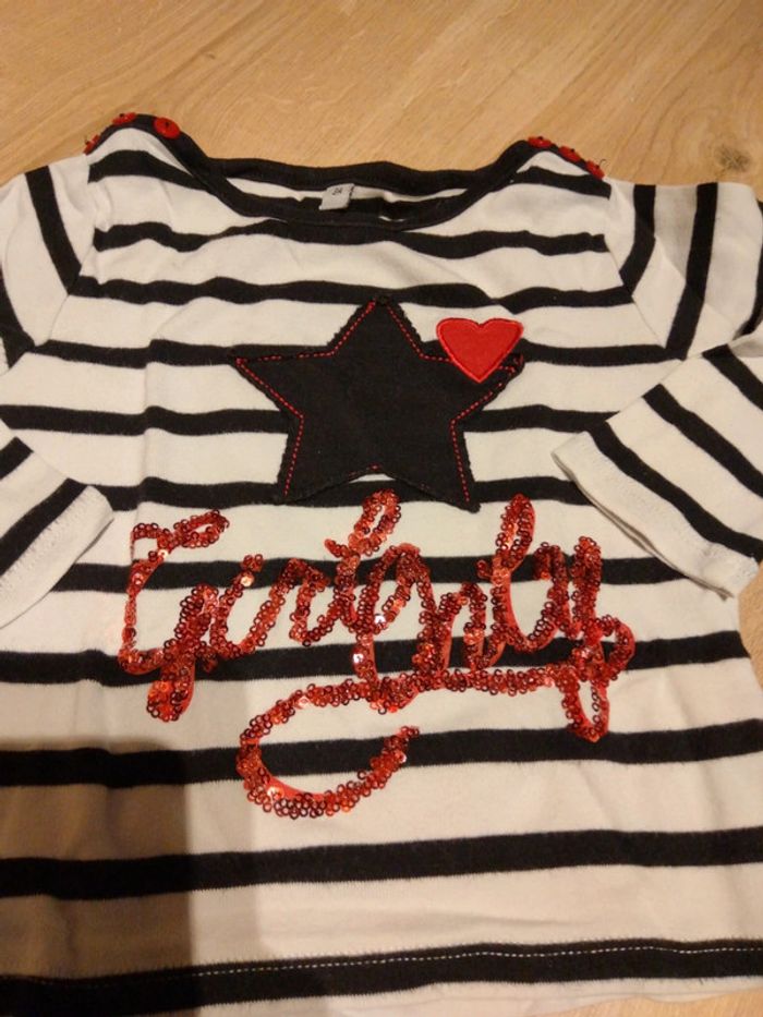 2 marinière avec sequins 3 ans - photo numéro 3