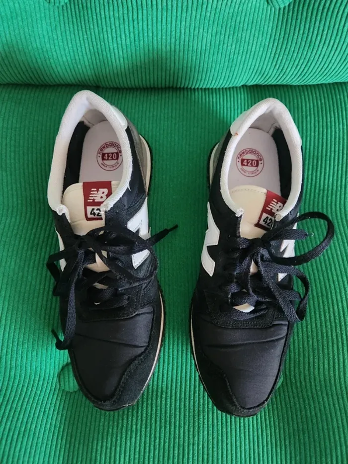 Baskets Homme New Balance Noires & Grises T.41.5 - photo numéro 3