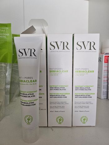 Lot de Creme mat+ pores sebiaclear svr