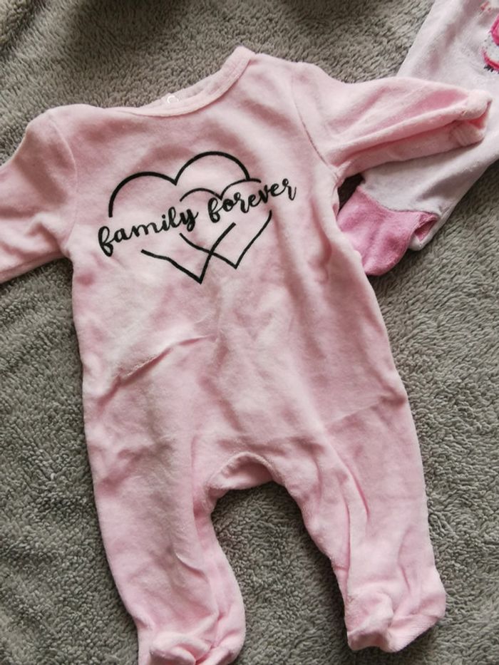Lot 3 Pyjamas polaire Tex 1mois - photo numéro 3