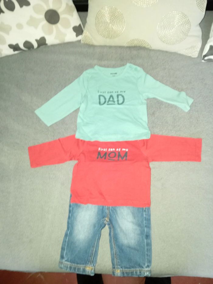 Lot jean et tee shirt