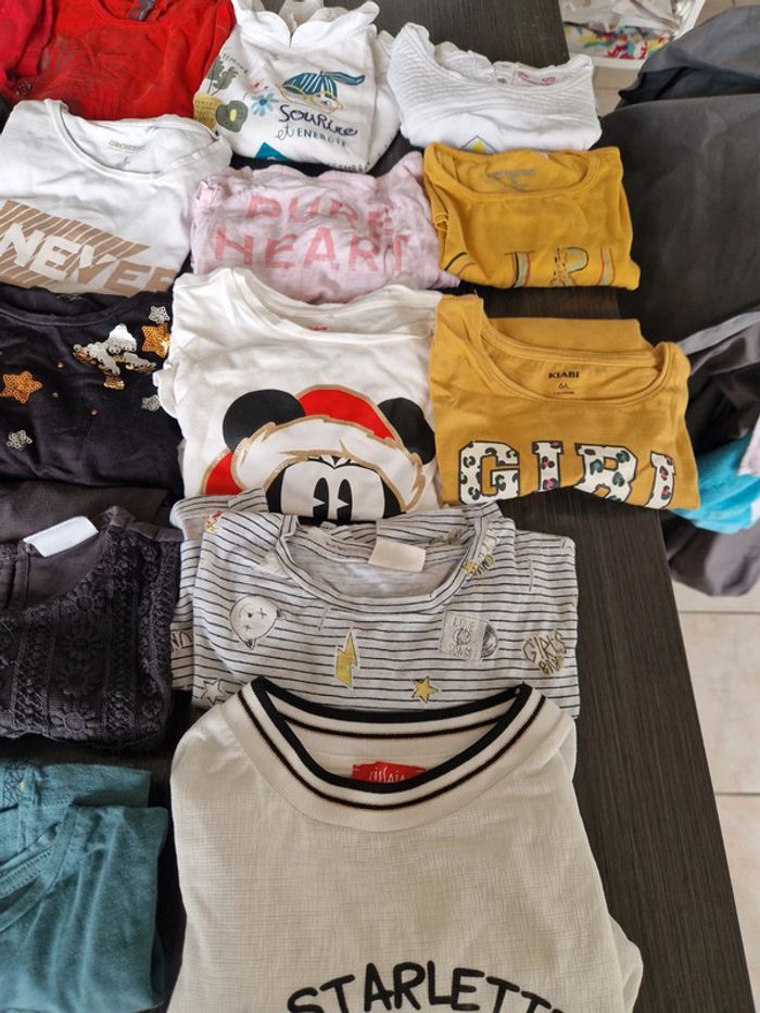 Lot 18 tee shirts 6 ans orchestra catimini zara dpam kiabi lulu castagnette primark tissaia - photo numéro 2