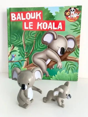 Balouk le koala - 📚 livre avec figurine. altaya De agostini. collection “Mes animaux du zoo”