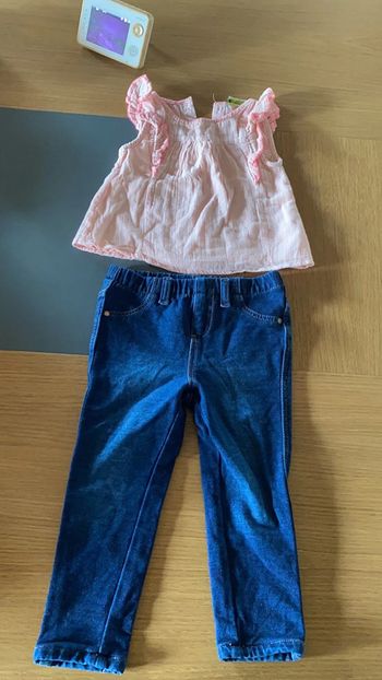 Tee shirt et jeans 18 mois