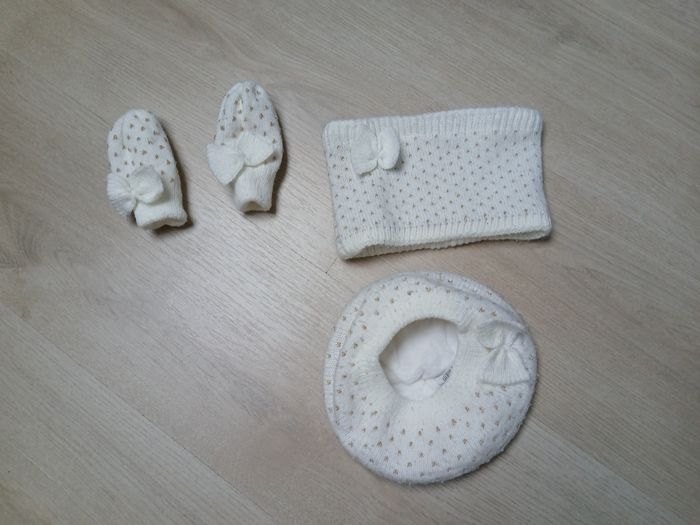 Ensemble bonnet tour de cou + moufle - photo numéro 7