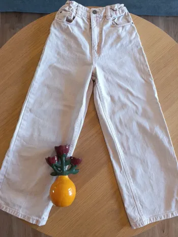 Jean Flare Kiabi 10 ans rose pâle