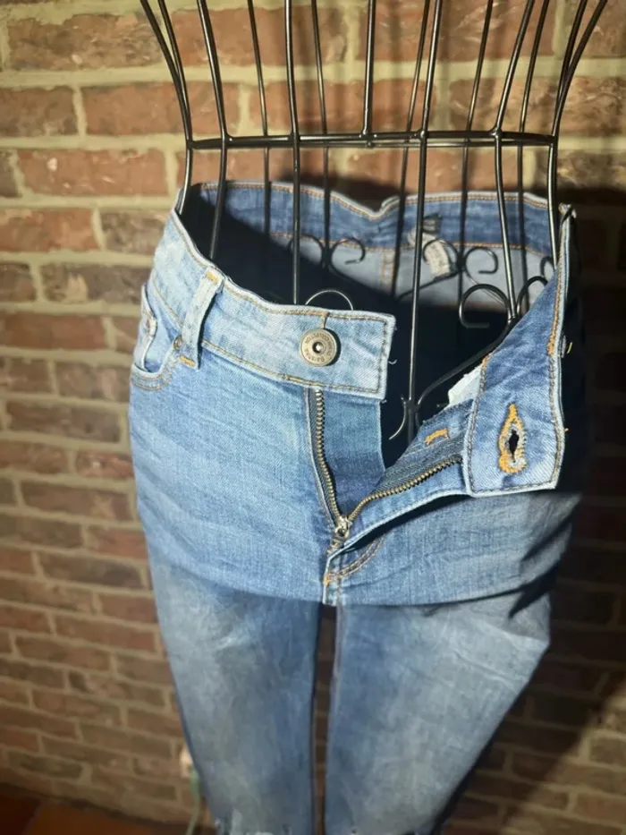 Jeans skinny bleu Bershka Taille S / 36 - photo numéro 4