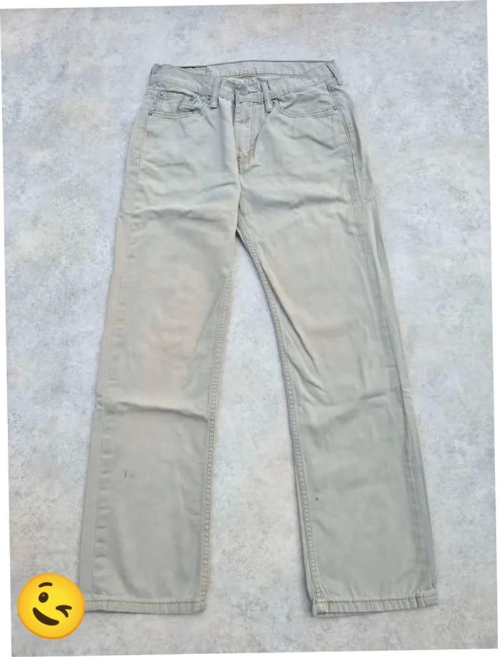 Jeans Levi's 514 W30 FR40 L30 coupe droite beige Homme Men pan386b - photo numéro 3