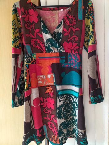 Robe multicolore d hiver