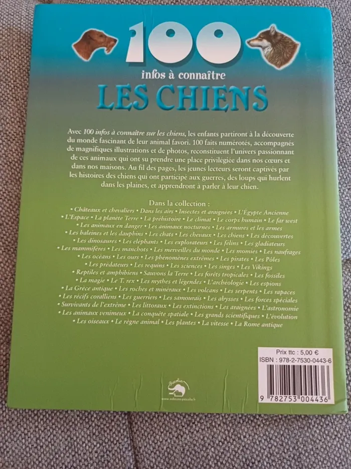 Livre les chiens, 100 infos à connaître - photo numéro 2