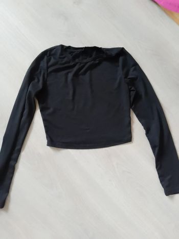 Top noir manche longue taille 34