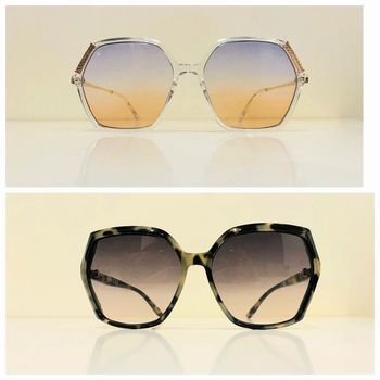 Lot de deux lunettes de soleil femme UV protection catégorie 1 et 2