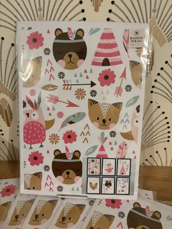 Affiches “Little Tribe” pour chambre enfant