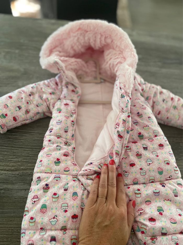 Combi pilote bébé Kenzo 3 mois rose - photo numéro 3