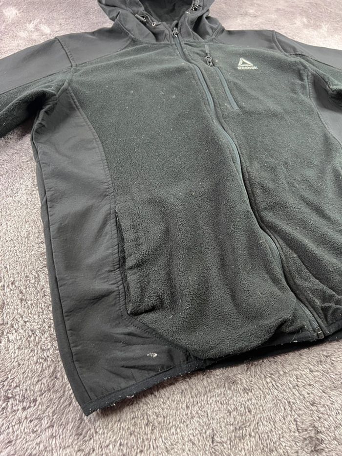 Veste polaire Reebok noire avec logo taille L – Homme streetwear - photo numéro 11