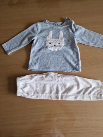 Pyjama polaire lapin tex