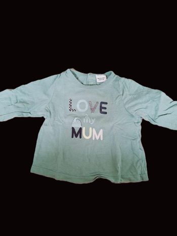 T-shirt manches longues Tape à l'Oeil 12 mois