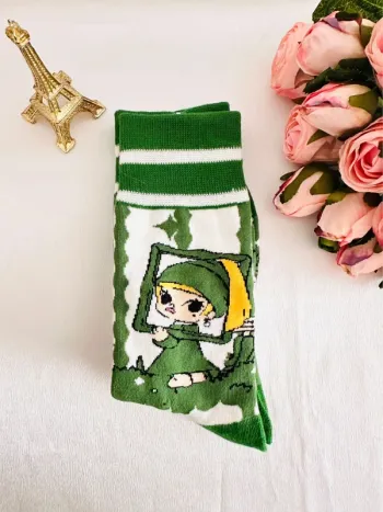 🧦 Chaussettes fantaisie Olive Cake – Molly Pop Mart La Jeune Fille à la Perle