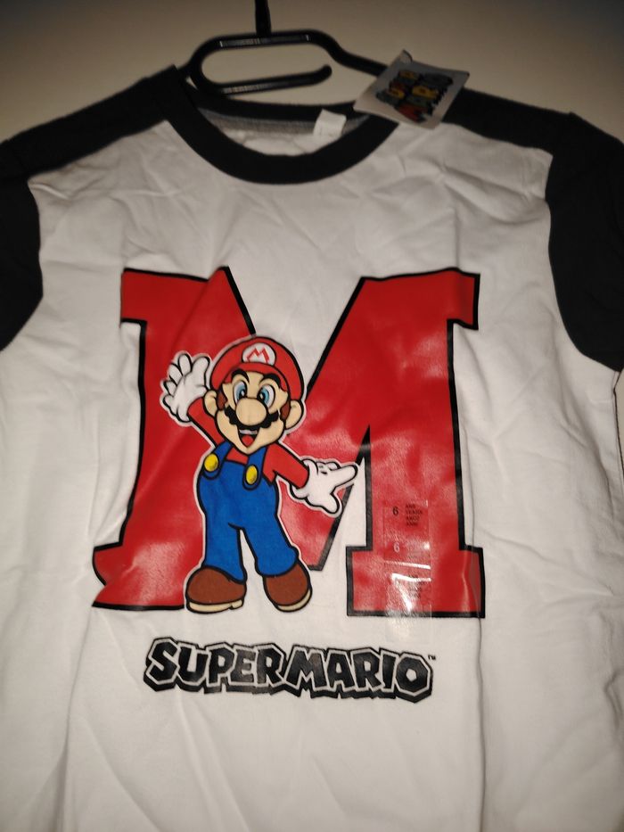 Tee shirt super mario taille 6 ans - photo numéro 2