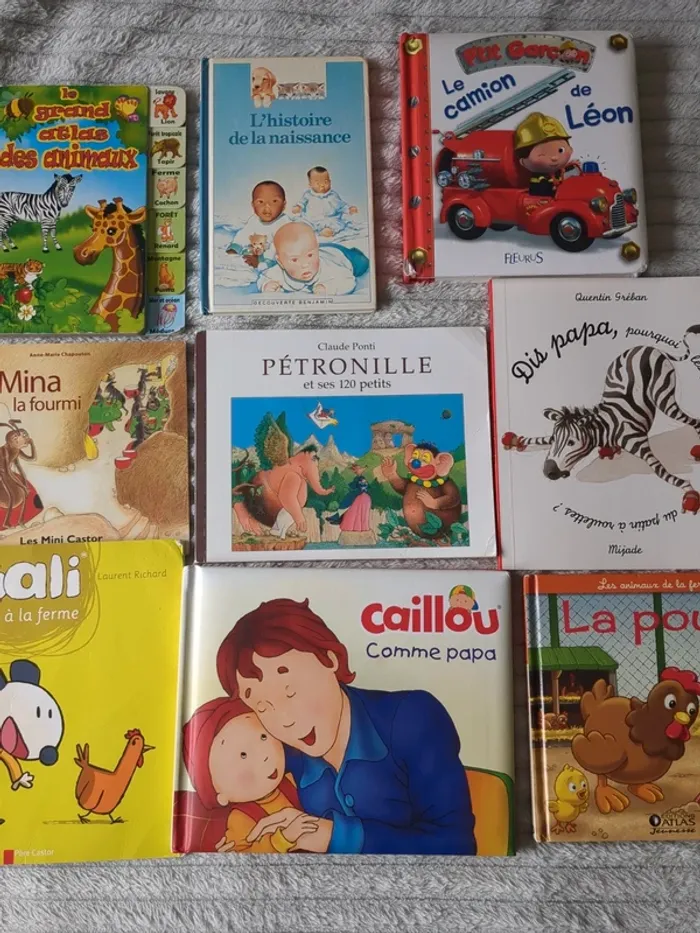 Lot de 9 livres pour jeunes enfants de maternelle - photo numéro 3