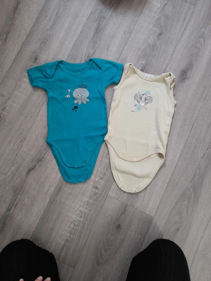 Lot de 2 body été 12 mois