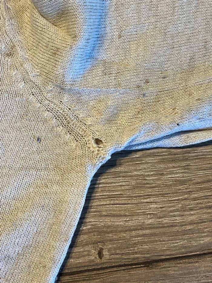Pull col V, pull fin, camaïeu, femme taille XS - photo numéro 8