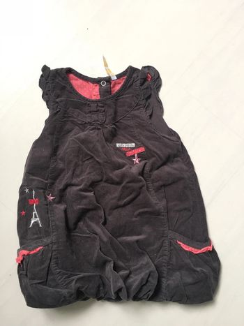 Robe boule en velours 9 mois