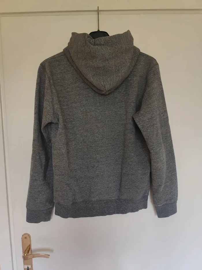 Sweat à capuche gris h&M S - photo numéro 3