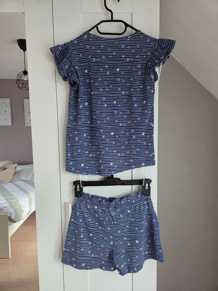 Ensemble été short fille taille 10 ans tissaia - photo numéro 2