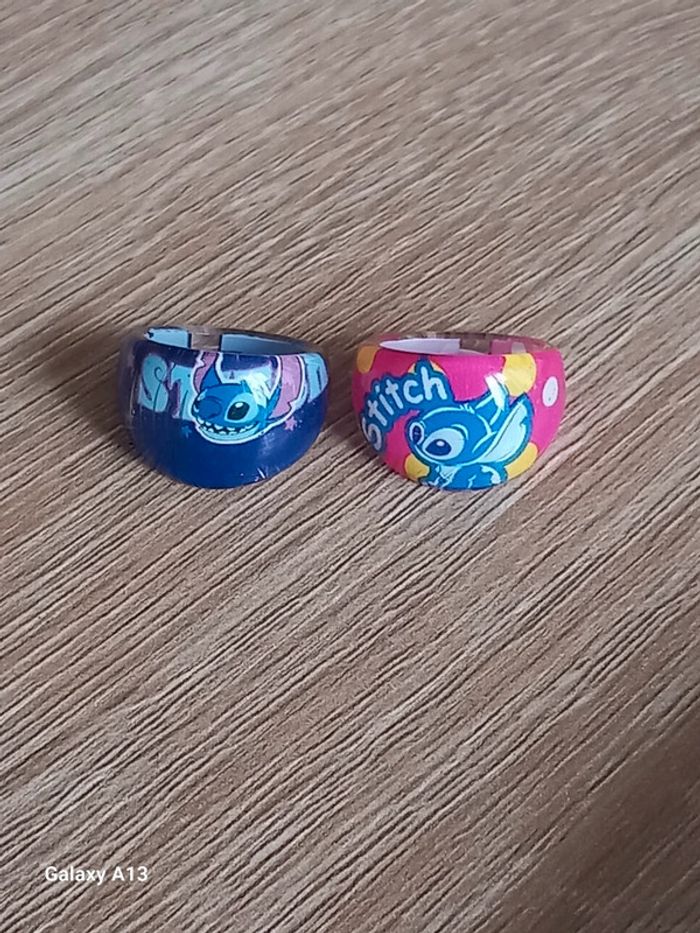 2 bagues enfant stitch