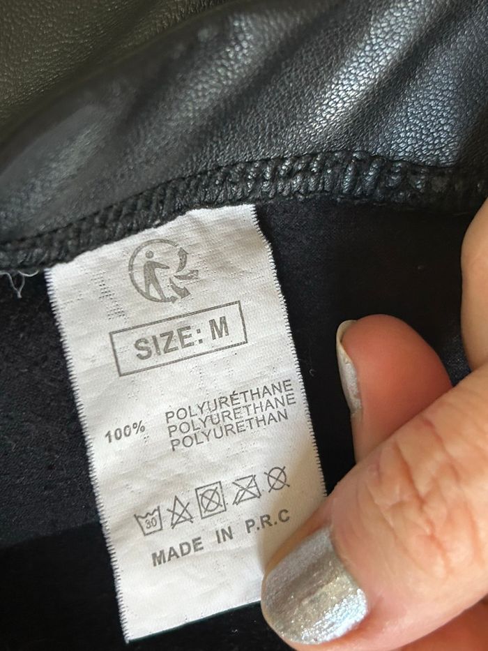 Legging, imitation, cuir, taille 36 - photo numéro 8