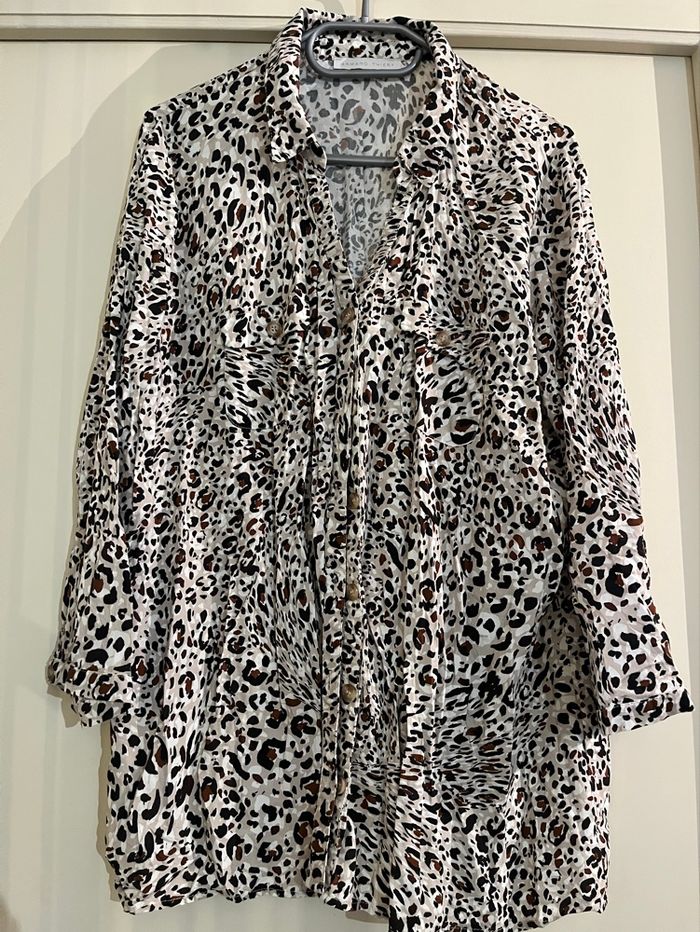 Chemise léopard  manche longue